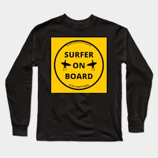 SURFER ON BOARD CAR/MOTOR BIKE STICKERS AND MORE 3 Long Sleeve T-Shirt